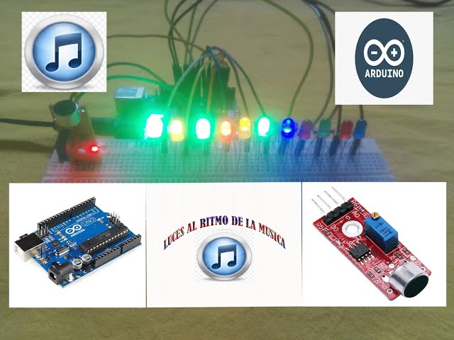 Vídeo relacionado con Kit electrónico de visualización de música LED sensible al sonido para proyectos educativos y generación de patrones de luz de ritmo en tiempo real (kit)