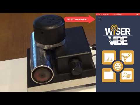 Taking an On-Demand Recording from a Phantom Vibration Sensor Directly via the WiSER VIbe Mobile App
