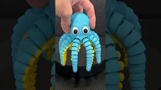 3D Printed Cute Articulated Octopus – Movable Toy #3dprinted #fidgettoys  #satisfying #asmr #toys