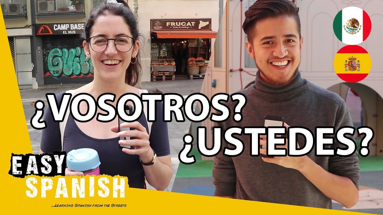 Learn the difference between VOSOTROS and USTEDES — Spanish basic phrases | Super Easy S. 28