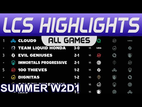 LCS Highlights Week2 Day1 LCS Summer 2023 All Games By Onivia