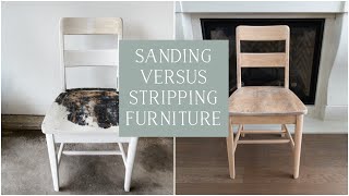 How to Strip Furniture - Sanding vs Stripping