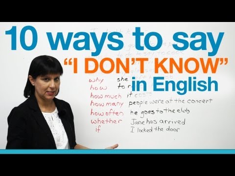 【英会話】"I don't know." を使った状況別フレーズ 10 パターンを紹介！
