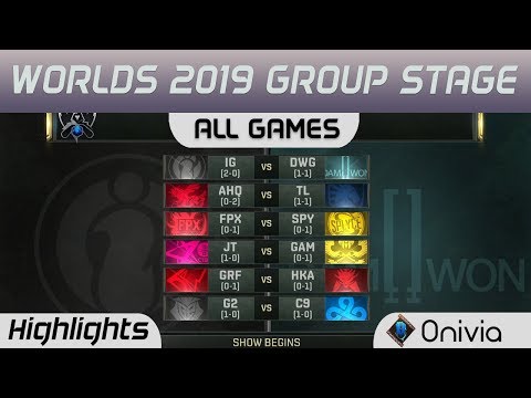 Group Stage Day 3 Full Day Highlights Worlds 2019 By Onivia