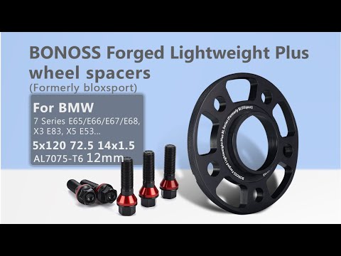 BONOSS forged lightweight plus hubcentric BMW E65/E66, X3 E83, X5 E53 wheel spacers |12mm AL7075-T6