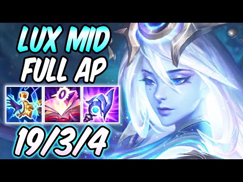 S+ INSANE DAMAGE LUX MID COSMIC DARK HARVEST | League of Legends