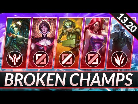 3 BROKEN Champions for EVERY ROLE RIGHT NOW - CHAMPS to MAIN for FREE LP - LoL Guide (Patch 13.20)