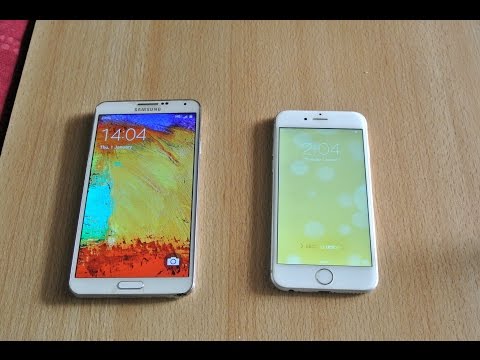 Samsung Galaxy Note 3 Android 5.0 Lollipop vs iPhone 6 iOS 8 - Benchmark Test HD