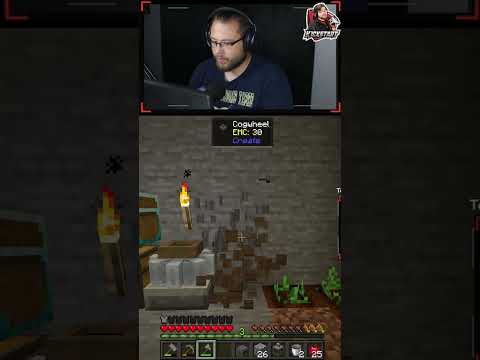 Early game Mechanical press from Create in Modded Minecraft Stoneblock 3