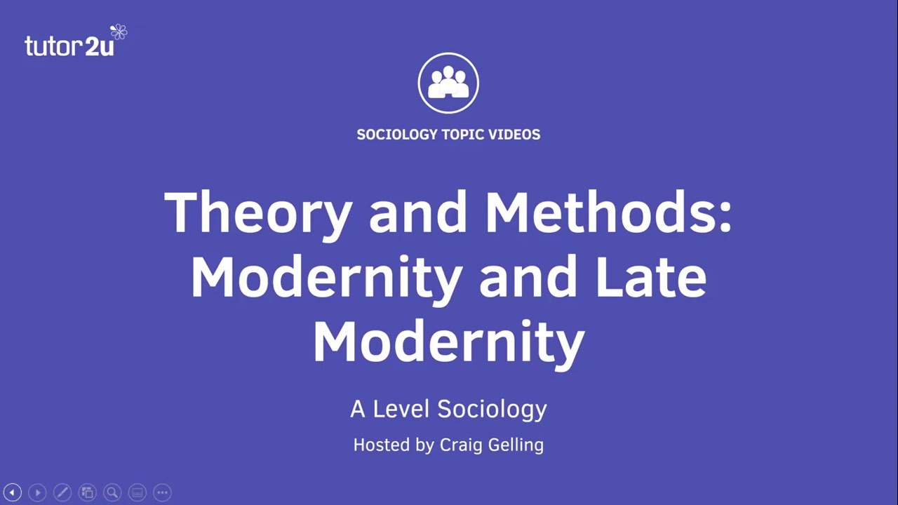 Theoretical Debates in Sociology: Modernity and Late Modernity (Sociology Theory & Methods)