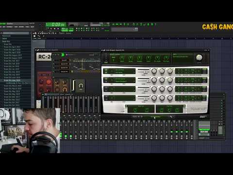 CashMoneyAp making beats live! Using the MOB TIES PART II Drum Kit!