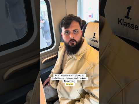 Wenn ein bayer ohne fahrkarte im Zug erwischt wird 😂