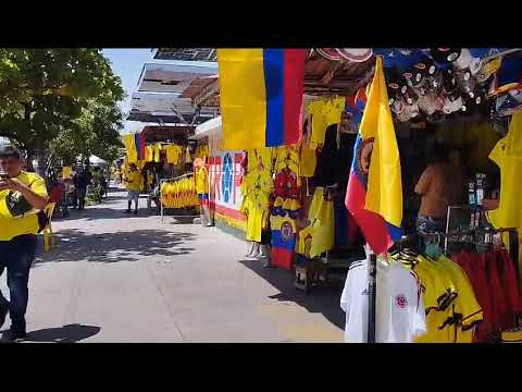 Barranquilla se viste de amarillo, azul y rojo por el partido Colombia Vs. Venezuela