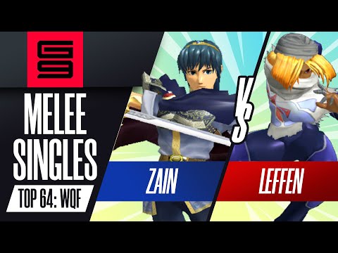 Zain (Marth) vs Leffen (Sheik) - Melee Singles Top 64:  Winners Quarter-Final - Genesis 9