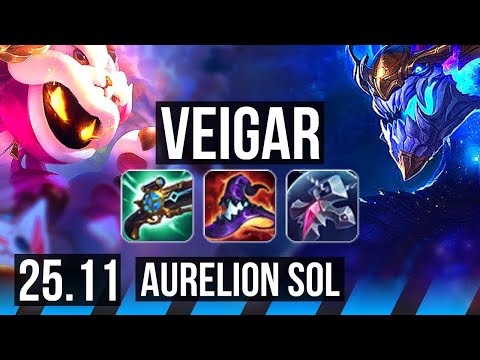 VEIGAR vs AURELION SOL (MID) | 50k DMG | EUNE Master | 25.11