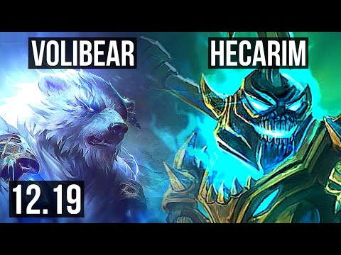 VOLIBEAR vs HECARIM (TOP) | 9/1/8, 72% winrate | KR Master | 12.19
