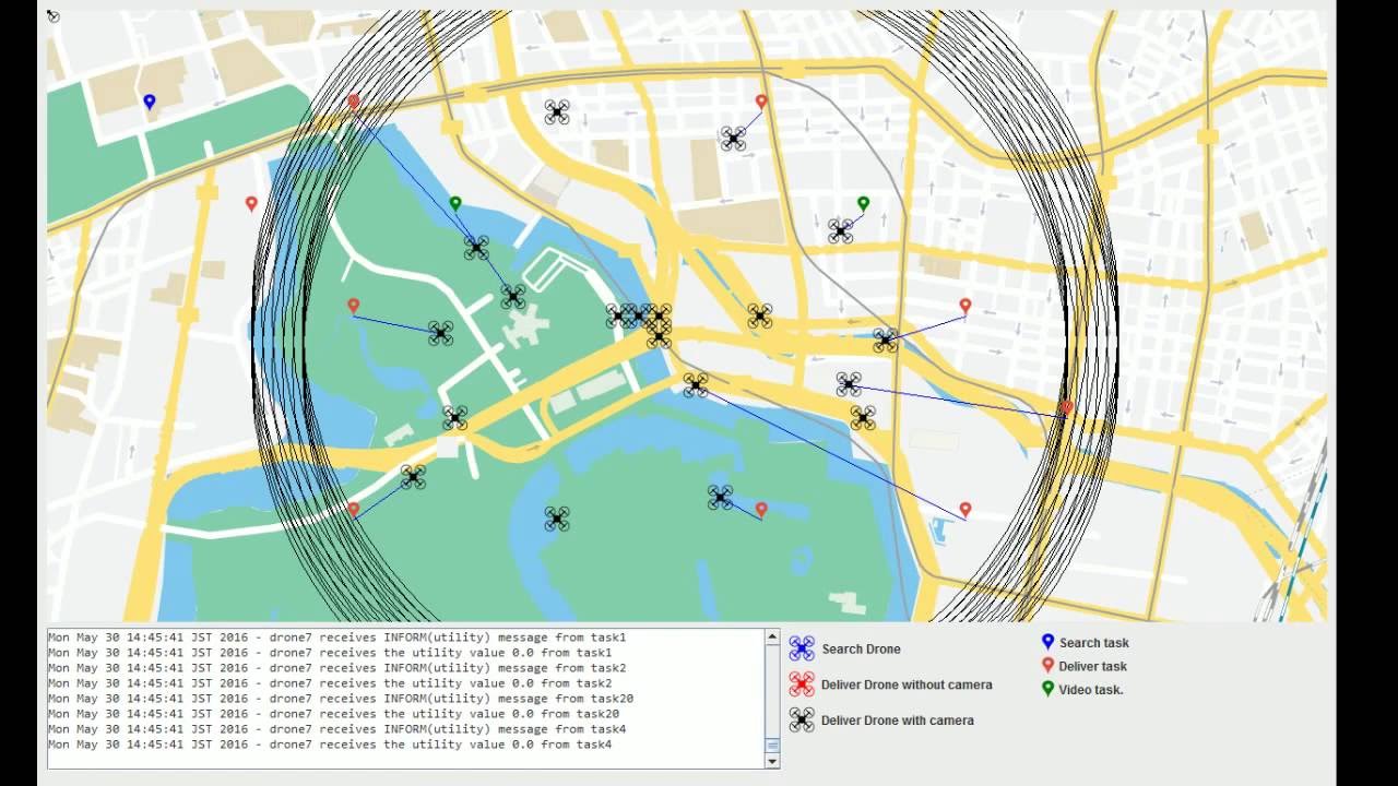 DRONET Task Allocation Problem Demo 3