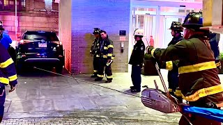 FDNY Manhattan 10-36 Box 0931 Livery Cab Down Stairs Grip Hoist Used to Pull Car with Fire Truck