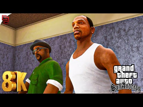 [8K] GTA San Andreas: Definitive Edition - 'First' Mission on RTX™ 3090 [Gameplay Walkthrough #1]