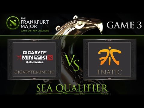 Dota2 : Mineski vs Fnatic Frankfurt Majors South-East Asia Qualifiers Game3 - DUNOO and LON