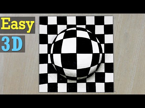 Easy 3D art | Op-Art Pop-Art - Patterns on the Sphere