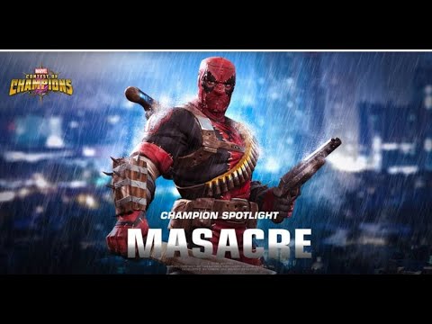 Marvel Contest Of Champions | Buffed Up Massacre Gameplay Insane Damage