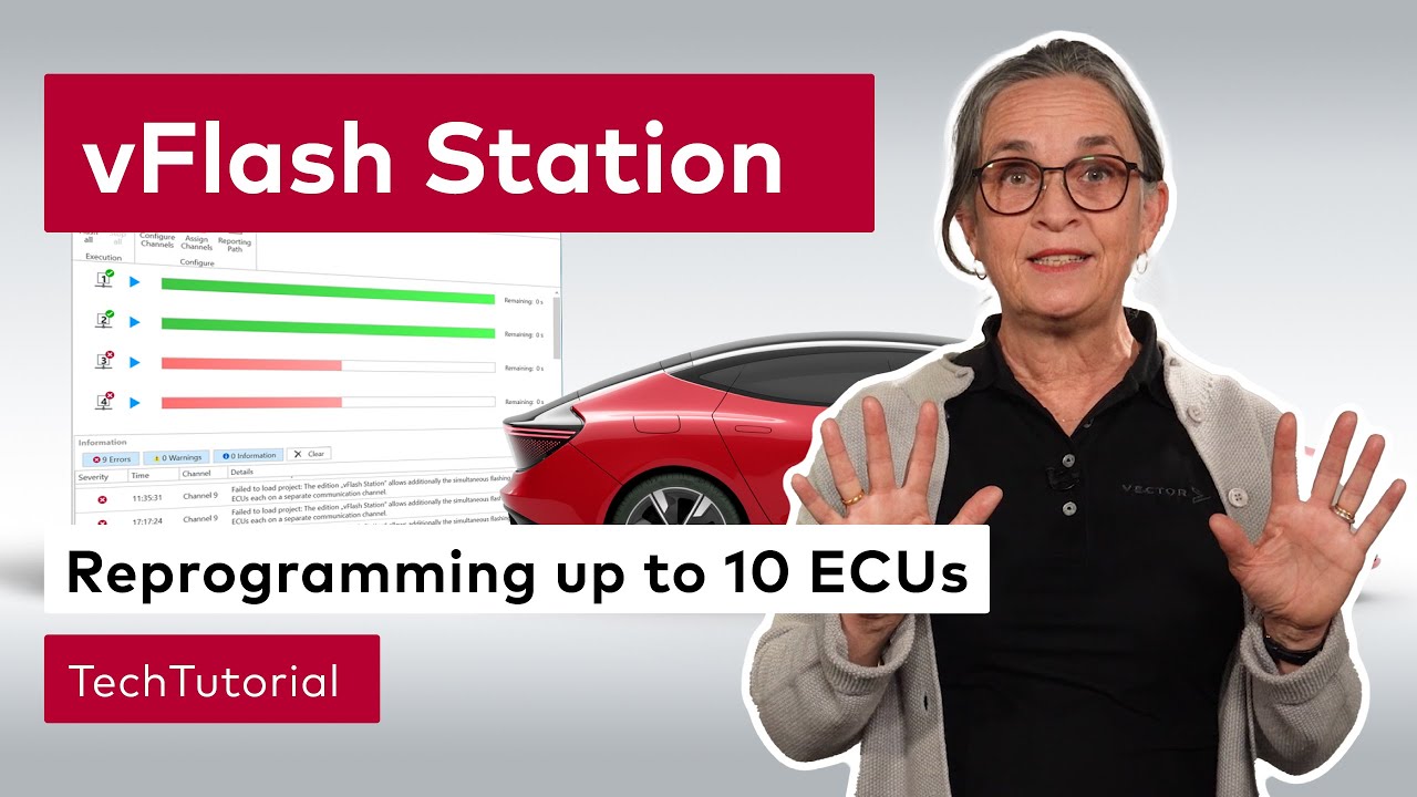 vFlash | CAN、CAN FD、FlexRay、LIN、Ethernetバスで利用できるECUリプログラミングツール | Vector