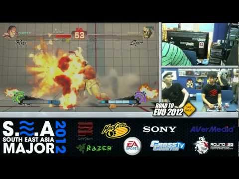 Daigo ( Ryu ) vs Zhi ( Sagat / Cammy ) - Casual Matches - SEA 2012