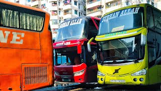 preview picture of video 'GREEN LINE DOBULE DECKER On Dhaka to Chittagong 4 lan Highway 2017'