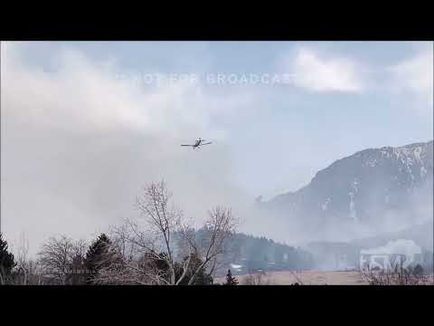 03-26-2022 Boulder, CO -NCAR Wildfire Up Close Water Drops and Fire Activity