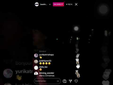 Baekhyun singing in car ( Live Instagram in 23122020