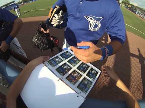 Mitch Nay and Matt Dean signing my cards. Go Pro First person.