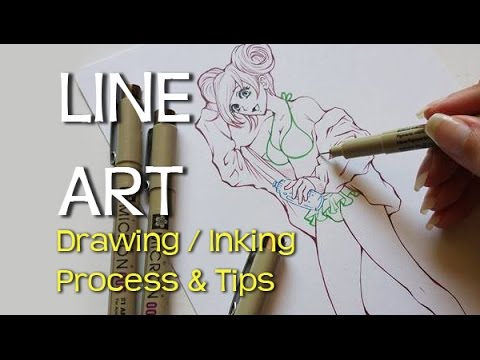 ❤How To Ink❤ Drawing / Inking Process & Tips Video