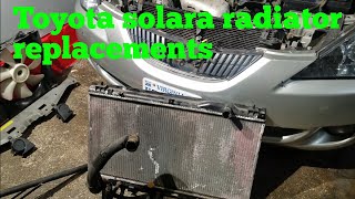 2005 Toyota solara radiator replacement
