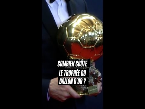 Combien coûte le trophée du Ballon d'Or 🏆 #shorts