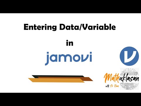 Entering Data/Variable in Jamovi | Data Analysis in Jamovi