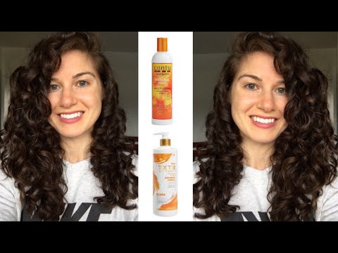 Cantu Review|Curly Hair Routine| Curly Girl Method