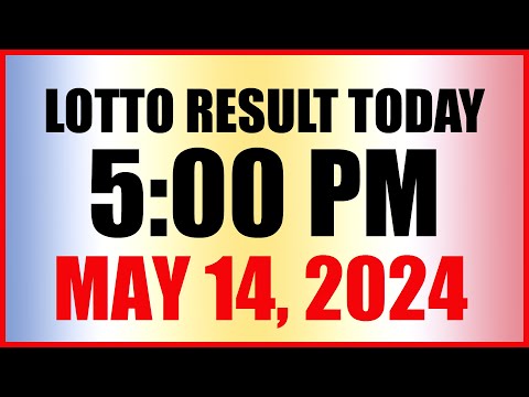 Lotto Result Today 5pm May 14, 2024 Swertres Ez2 Pcso