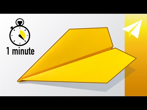 WORLD RECORD Paper Airplane! How to Make the BEST Paper Airplane in 1 minute (60 seconds)