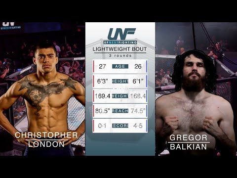 FULL BOUT: CHRISTOPHER LONDON VS GREGOR BALKIAN (Lightweight Bout) | Up Next Fighting 10