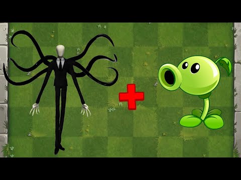 Slenderman + Peashooter Fusion - Plants vs Zombies Animation