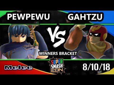 SSC 2018 SSBM - CLG | PewPewU (Marth) Vs. Gahtzu (Captain Falcon) - Smash Melee Winners Top 24