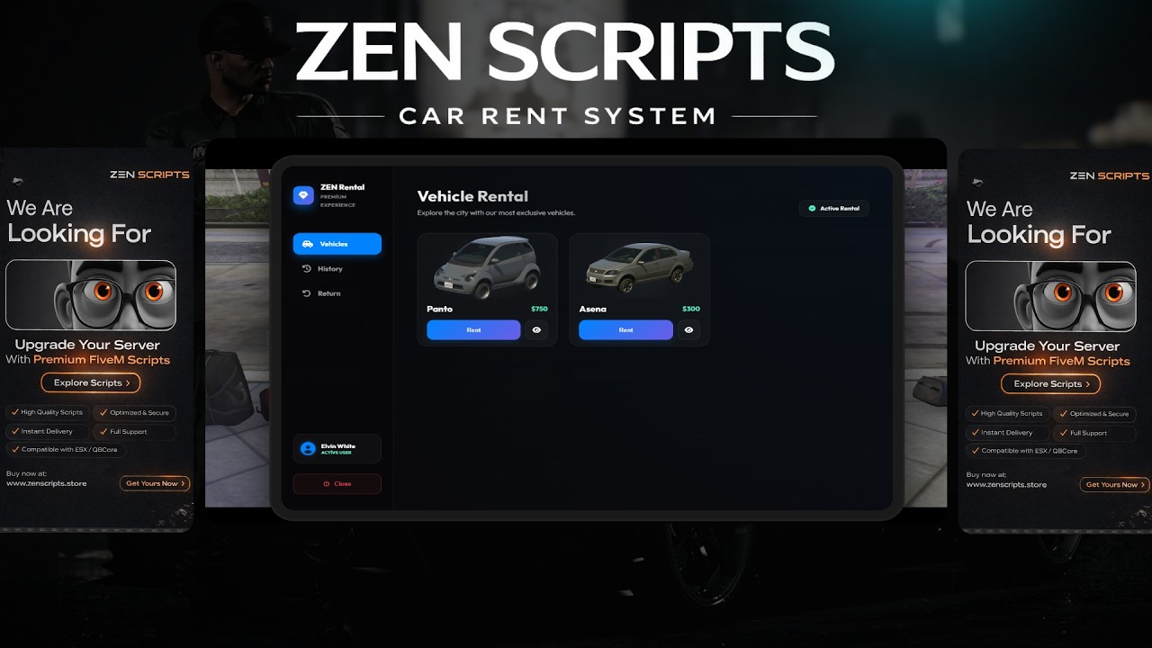 Zen Scripts - Advanced Car Rental System