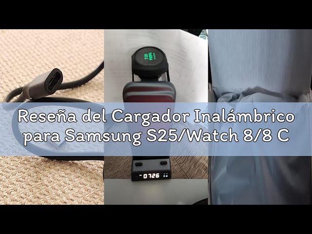 Vídeo relacionado con Cargador de inducción Samsung S25, magnético de 15 W, Carga simultánea: Smartphone, Watch, Buds (Cargador de 45 W Total). Estación de Carga 3 en 1, Alineación Magnética Estable, Diseño Compacto