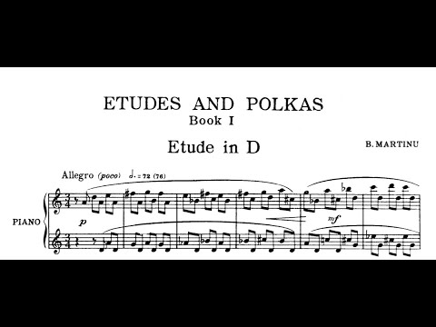 B. Martinů – Etudes and Polkas, H. 308 (Kašpar)