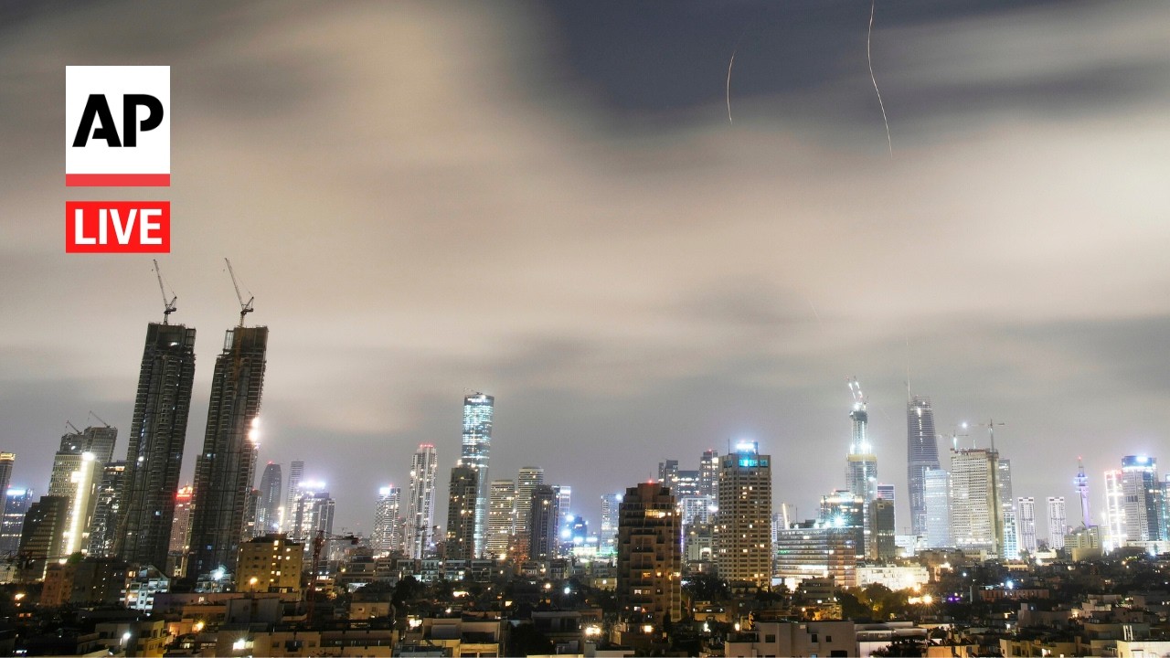 Video | LIVE: Tel Aviv and Jerusalem skyline as Iran war continues