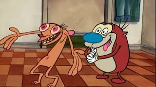 Ren &amp; Stimpy Adult Party Cartoon - Flute Dance