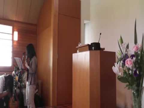 130630⑥メッセージ後の暗唱聖句＆静まり＆「主よみてもて」＠柿生キリスト教会