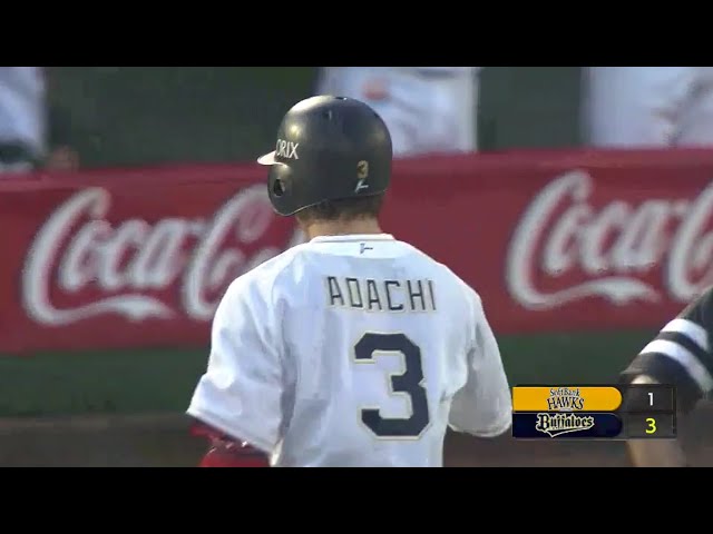 【4回裏】バファローズ・安達のタイムリーでリードを広げる!! 2018/6/22 Bs-H