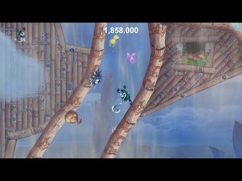 Rayman Legends Switch - 1'29"85 - Tricky Winds (O-2-2) - No Teensies